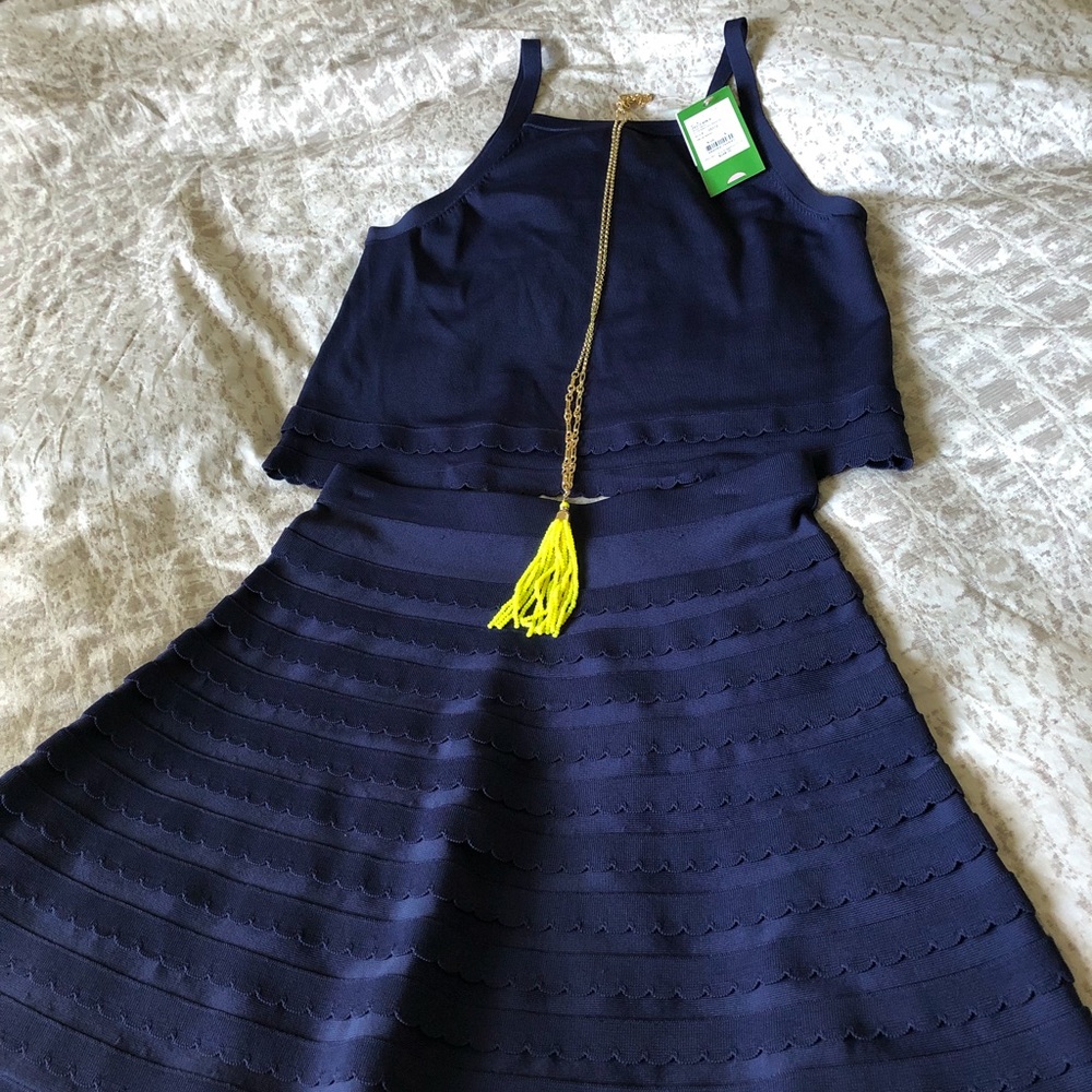 Lilly Pulitzer Olive sweater dress set
